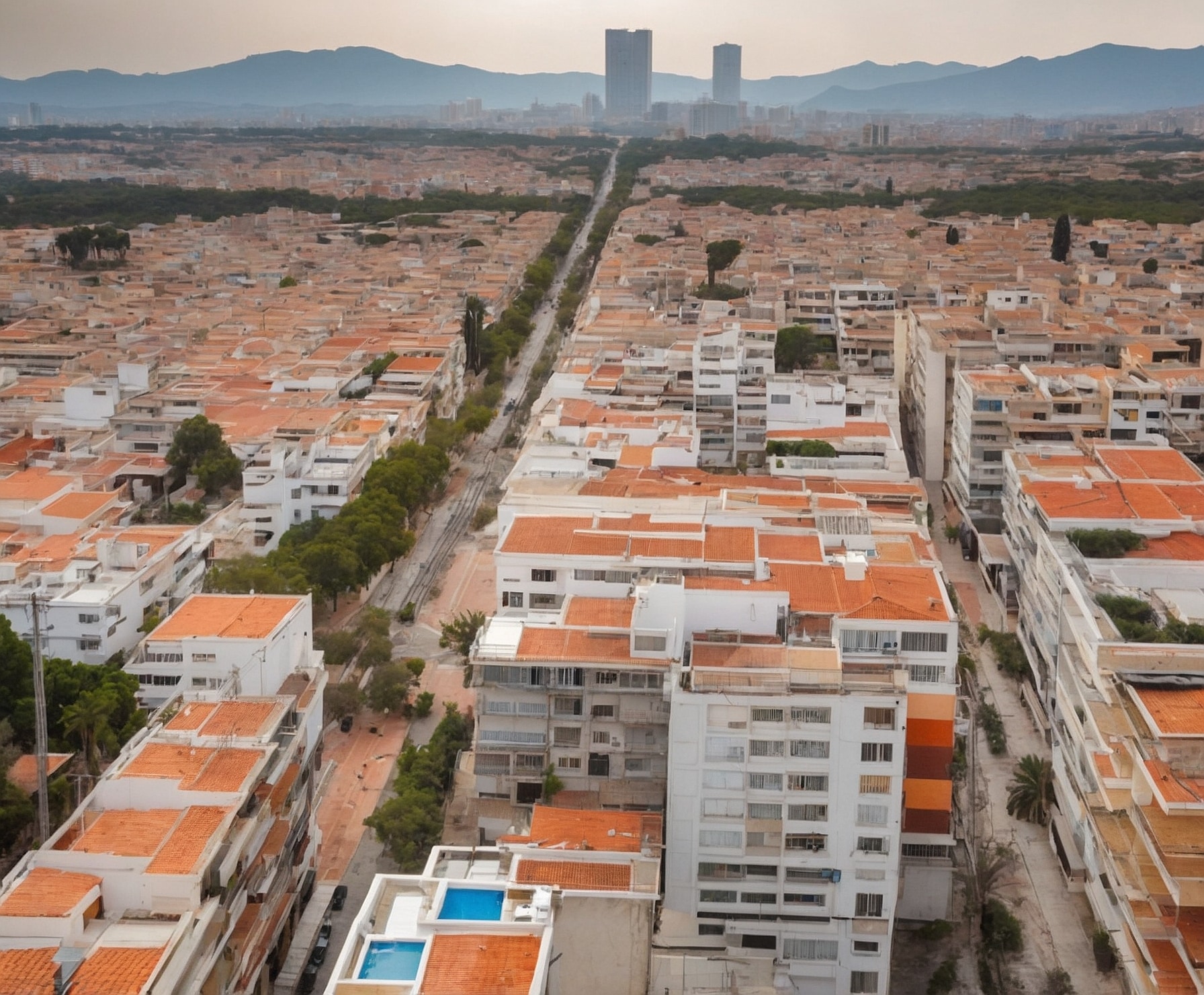 Vista destacada de propiedades urbanas